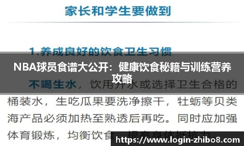 NBA球员食谱大公开：健康饮食秘籍与训练营养攻略