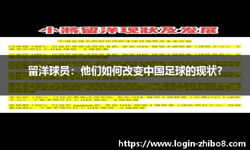 留洋球员：他们如何改变中国足球的现状？